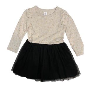 Baby Gap dress with black tutu size 3T